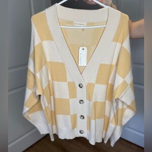 By Together Checkered Cardigan